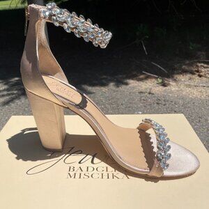 JEWEL BADGLEY MISCHKA Mayra Block-Heel Dress Sandals